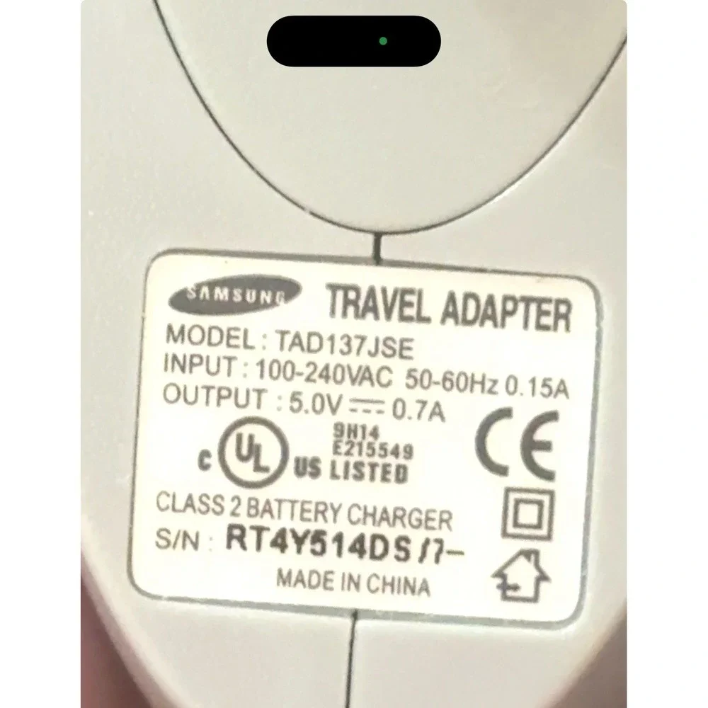 Samsung TAD137JSE Phone Charger for SGH-X475 SGH-X495/T209 SGH-X496‎ 5V 0.7A
